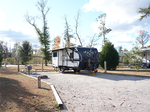 example rv camp site at florida caverns state park